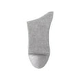 thumbnail image 1 of Alkepwun Women's 100% Cotton Socks Unisex Solid-Color Comfortable Breathable Knit Mid-Calf Socks Soft Stretchy Casual Daily Dress Socks, 1 of 6