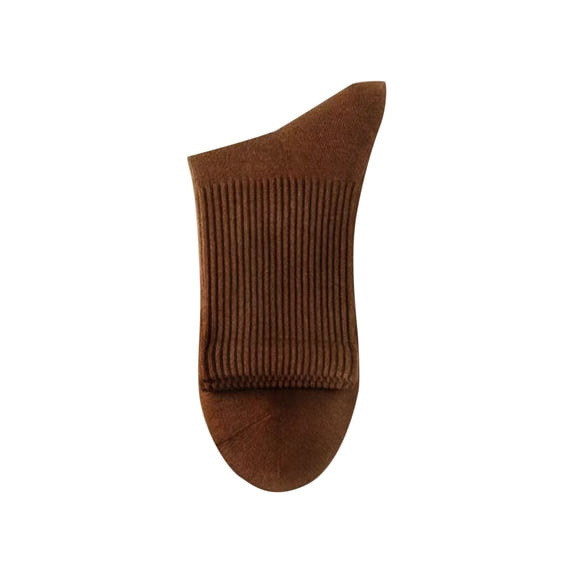 Alkepwun Women's 100% Cotton Socks Unisex Solid-Color Comfortable Breathable Knit Mid-Calf Socks Soft Stretchy Casual Daily Dress Socks