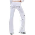 thumbnail image 1 of Alkepwun Women's Lightweight Cargo Pants Casual Flared Lounge Sweatpants Elastic Waist Button Pockets Plus Size Yoga Pants, 1 of 3