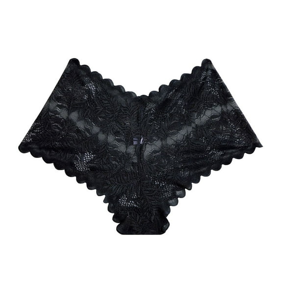 Alkepwun Women's Sexy Floral Lace Thongs V Cheeky Underwear Low Waist Panties Breathable See Through Panties Undies for Women on Clearance