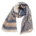 thumbnail image 1 of Alkepwun Women’s Shawl Scarf - Soft Stylish Short Beard Jacquard Spliced Leopard Print Scarf, 1 of 3