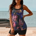 thumbnail image 1 of Alkepwun Women's Tankini Swimsuits 2025 Two Piece Bathing Suits Floral Swimwear Tummy Control Swim Tank Top with Boy Shorts, 1 of 5