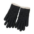 thumbnail image 1 of Alkepwun Women's Winter Alpaca Wool Thickened Solid Color Warm Touch Screen Anti Pilling and Wear Resistant Mid Length Knitted Gloves, 1 of 3