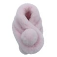thumbnail image 1 of Alkepwun Women's Winter Versatile Warm Faux Rabbit Fur Imitation Three Tube Scarf with Thickened Plush Scarf, 1 of 4