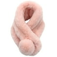 thumbnail image 1 of Alkepwun Women's Winter Versatile Warm Faux Rabbit Fur Imitation Three Tube Scarf with Thickened Plush Scarf, 1 of 4