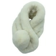 thumbnail image 1 of Alkepwun Women's Winter Versatile Warm Faux Rabbit Fur Imitation Three Tube Scarf with Thickened Plush Scarf, 1 of 4