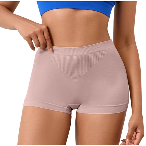 Alkepwun Womens Boxer Briefs Fake Buttock Briefs Butt Lifter Padded Control Panties Hip Enhancer Underwear Lightweight Soft Breathable Full Coverage Panties with Removable Pads