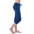 thumbnail image 1 of Alkepwun Womens Cargo Yoga Pants Slim Fit Workout Sweatpants Drawstring Soft Capris Plus Size Comfy Lounge Joggers with Pockets, 1 of 7