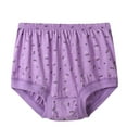 thumbnail image 1 of Alkepwun Womens Cotton Underwear Plus Size Floral Print Loose-Fit Underpants for Middle-Aged and Elderly Women Soft Comfortable Breathable Mid-Rise Full Coverage Briefs Heartwarming Gift for Grandma, 1 of 4