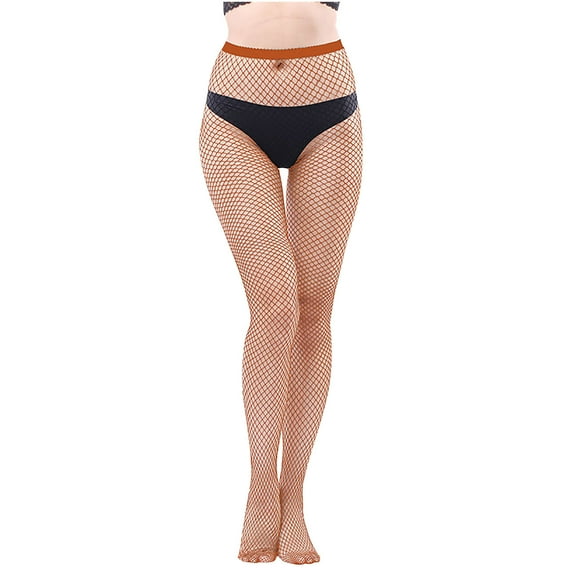 Alkepwun Womens Mesh Fishnet Stockings Tights High Waist Pantyhose Medium Hole Fishnets Tights for Women