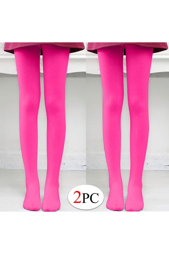 Womens Opaque Color Tights,Girls Fashion Footed Tights, Microfiber Pantyhose Hosiery for Halloween Party Cosplay,2Pack