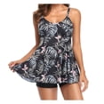 thumbnail image 1 of Alkepwun Womens Sexy Tankini Swimsuits U-Neck Tankinis 2 Piece Swimwear Floral Bathing Suits Flowy Swim Dress with Shorts, 1 of 2