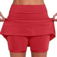 thumbnail image 1 of Alkepwun Womens Tennis Skirt with 2 Pockets High Waisted Golf Skort Inner Shorts Summer Athletic Skirts for Workout Exercise Running Casual, 1 of 5