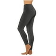 thumbnail image 1 of Alkepwun Yoga Pants for Women Solid Color Elastic Waist Tight Leggings Casual Comfortable Simple Versatile Fitness Pant Thin Breathable High Waist Lightweight Sports Cycling Tights, 1 of 9