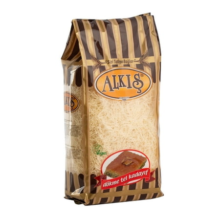Alkis Kadayif Dessert 1.1 Lb - Traditional Handmade Turkish Shredded Dough Dessert