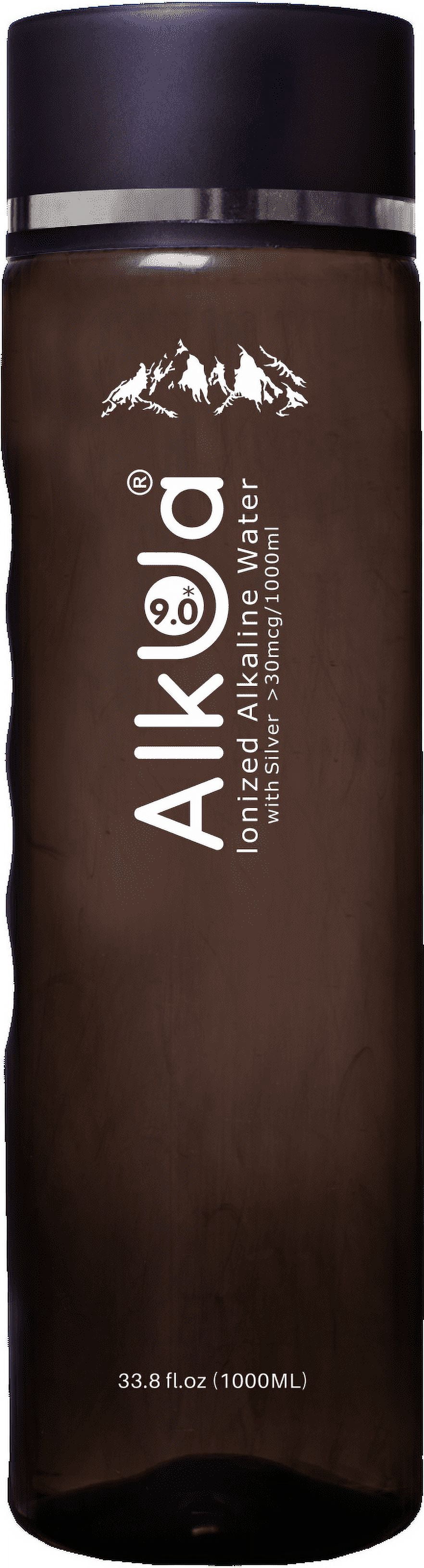 Alkua Alkaline Ionized Water, 9 pH, Silver Ionized 30 mcg, Himalayan ...