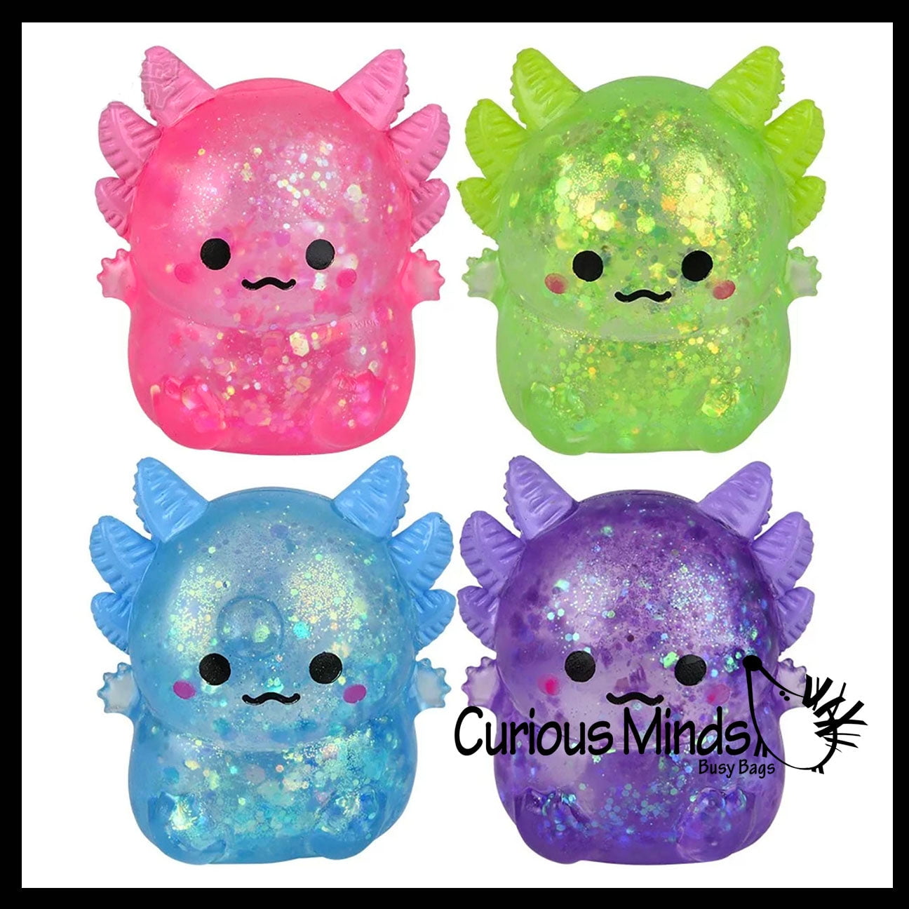 All 4 Color Axolotl Sugar Ball - Syrup Molasses Thick Glue/Gel