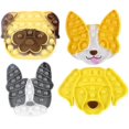 thumbnail image 1 of All 4 Large Dog Bubble Pop Fidget Toy - Silicone Push Poke Bubble Wrap Fidget Toy - Press Bubbles to Pop the Bubbles - Bubble Popper Sensory Stress Toy Doggy Puppy Pooch Lab Chihuahua Terrier Pug, 1 of 7