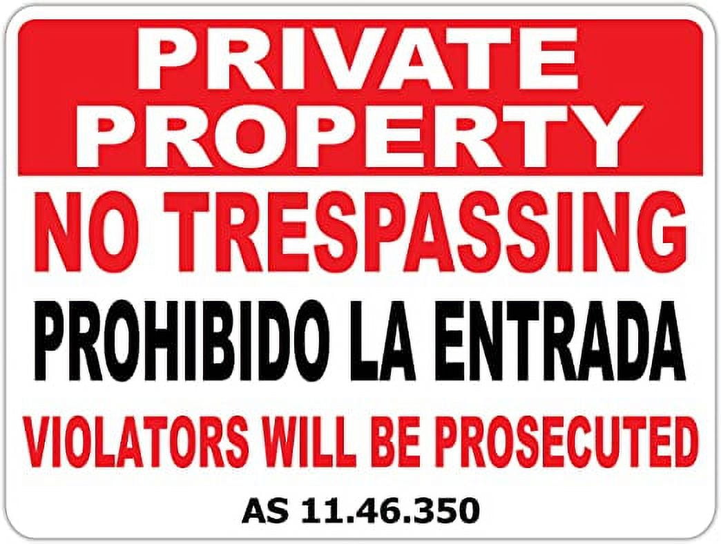All 50 State Laws Compliant Enforceable NO TRESPASSING Private Property