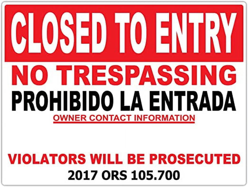 All 50 State Laws Compliant Enforceable NO TRESPASSING Private Property