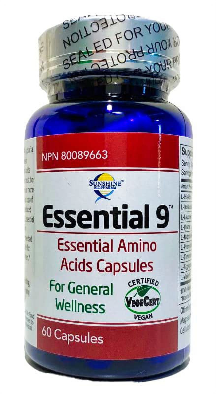 All 9 Essential Amino Acids. Sunshine Biopharma Offers The Ideal