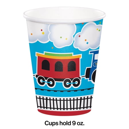 All Aboard - 9oz Train Paper Cups (8ct)