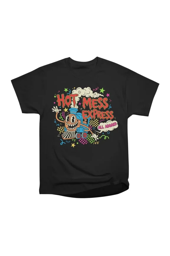 All Aboard The Hot Mess Express T-Shirt Tee Gift For Him Merch For Her Apparel For Friend