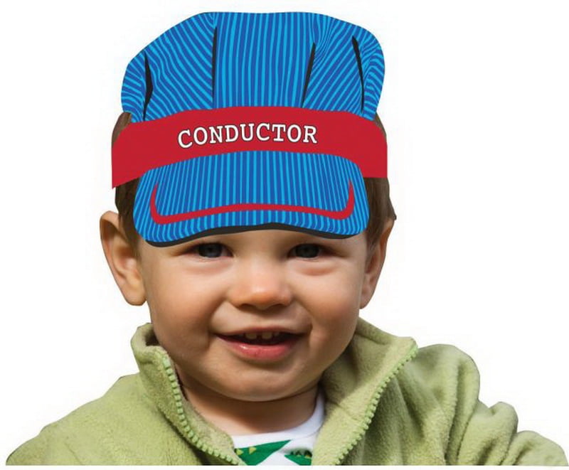 All Aboard Train Conductor s Hat Headband 8 pk Walmart