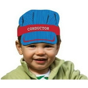 All Aboard Train Conductor's Hat Headband, 8 pk