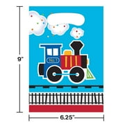 All Aboard Train Tank Engine Kids 1st Birthday Party Favor Sacks Loot Bags