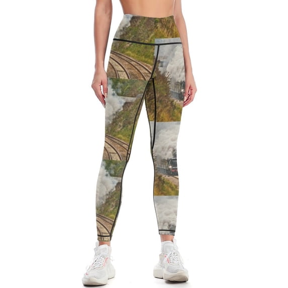All Aboard and Bound for Abroad Leggings Women's tights Women's sports gym womans Women's high waist Womens Leggings