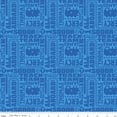 thumbnail image 1 of Cotton All Aboard Thomas and Friends Track Railroad Kids Blue Train Riley Blake Cotton Fabric Print by the Yard (C11004-Blue), 1 of 1
