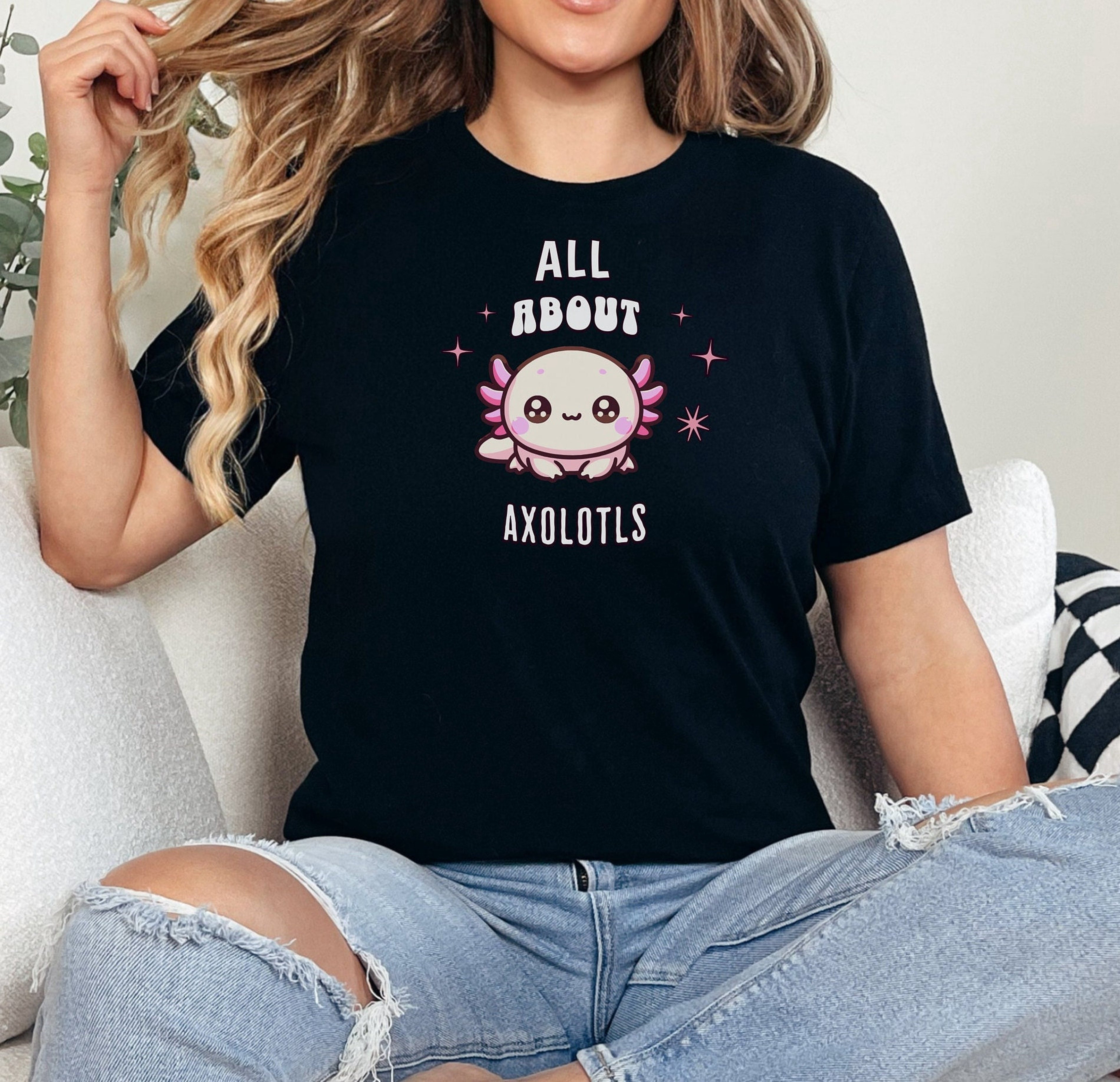All About Axolotl Shirt, Animal Lover Gift, Axolotl tshirt, Funny ...