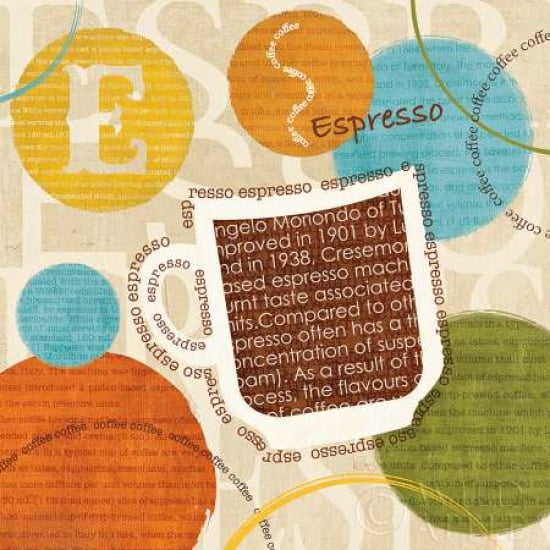 All About Coffee III Canvas Art - Veronique Charron (24 x 24)