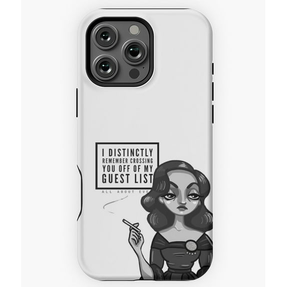 All About Eve Guest List Art N3955 Phone Case for iPhone 17 16 15 14 13 12 11 Pro Max