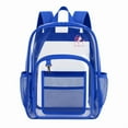 thumbnail image 1 of All About Her® Clear Backpack - See-Through PVC Bookbags Stadium Approved Waterproof Backpack, 1 of 1
