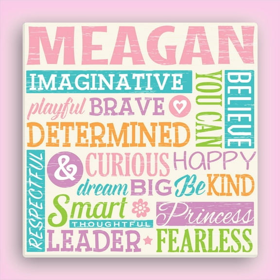 All About Her Personalized 16" x 16" Canvas