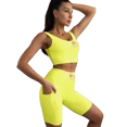 thumbnail image 1 of All About Her Women's 2 Piece Set Sports Bra Tank Top Short Set w/pocket, 1 of 3