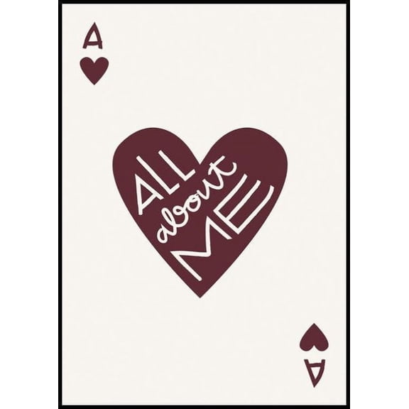 All About Me Poster Wall Art, Modern Wall Decor For Living Room Bedroom, 8x12 UNFRAMED