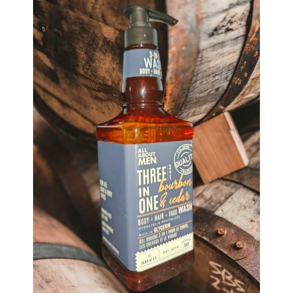 All About Men - 3-In-1 - Bourbon Cedar 3-in-1 body, hair and face wash
