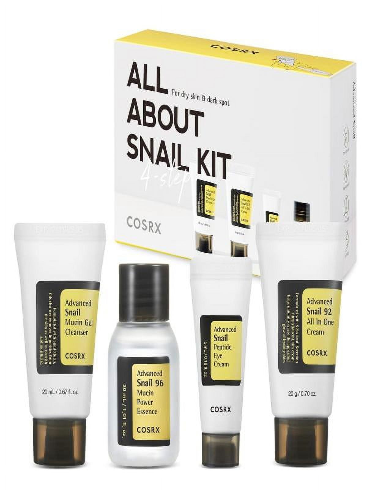 All About Mucin Korean Skin Care Set Mini Travel Travel Size Gift Set With Mucin Wash Moisturizer & Rejuvenating Kit 5/20/30ml