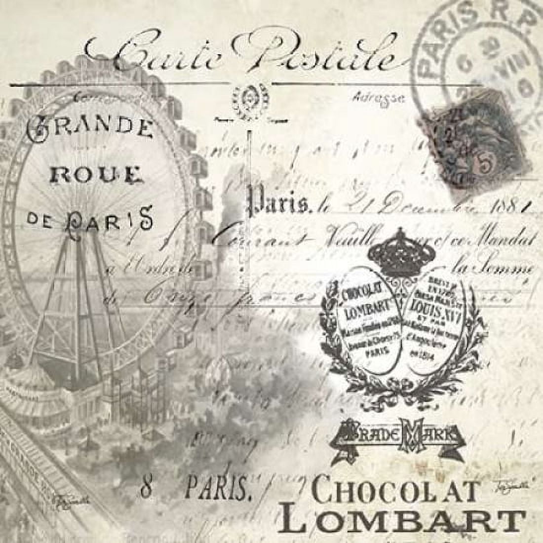 All About Paris II Canvas Art - Tre Sorelle Studios (24 x 24)
