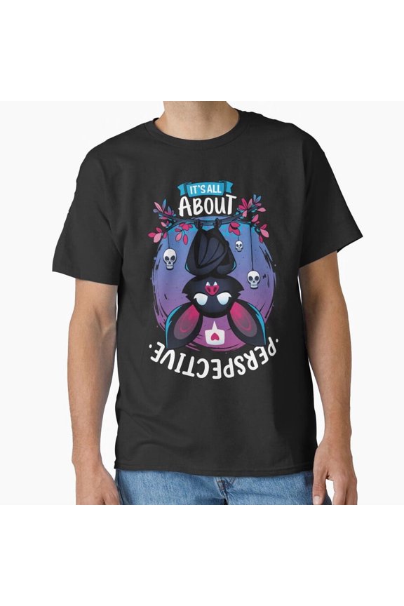 All About Perspective Cute Creepy Bat Love Graphic H4124 Unisex T-Shirt, Up to 5XL Available