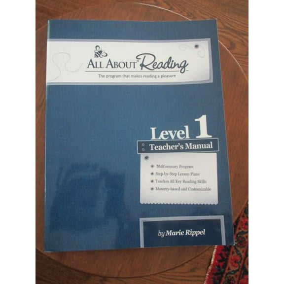 Pre-Owned All About Reading Level Pre-reading (aka Pre-1) Teachers Manual (All About Reading), 9781935197188, 1935197185, Paperback,