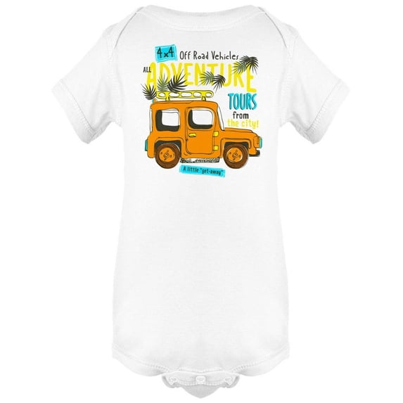 All Adventure Tours Bodysuit Infant -Image by Shutterstock, 6 Months