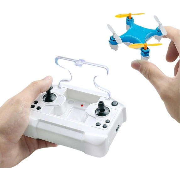 All-Ages Mini Drone with Easy Stunt Flights & 360° Tricks - Perfect Beginner-Friendly Flyer, Mini Drones with LED & Altitude Hold & Propeller Protection, For Indoor Outdoor (Blue)