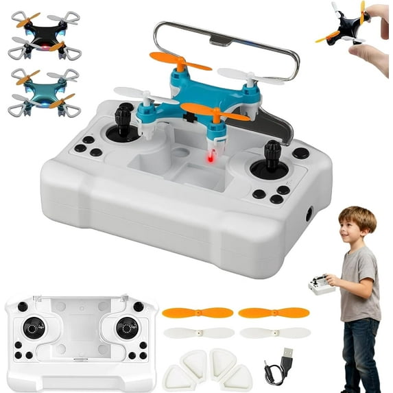 All-Ages Mini Drone With Easy Stunt Flights,Mini Drone Beginner,360° Tricks, Special Effects 3d Rotation, Ultra-Compact And Portable, Surprise Gift For Boys And Girls(Blue001)