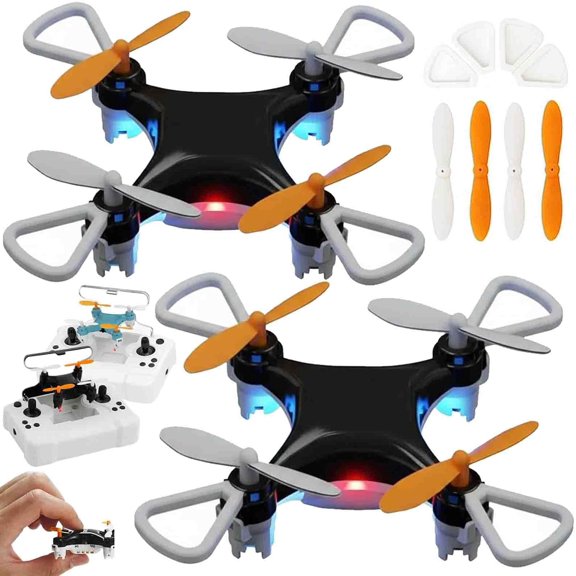 All-Ages Mini Drone With Easy Stunt Flights,Mini Drone Beginner,with 360° Maneuver & Intuitive Controls,Remote Little Aerobatic 4-Axis Drone with LED Light & Propeller Protection & Altitude Hold