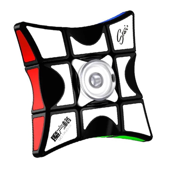 All Ages QIYI 1X3X3 Fingertip Cube S - Super Floppy Black-Base Speed Cube 3X3X1 Magic Puzzle Cube