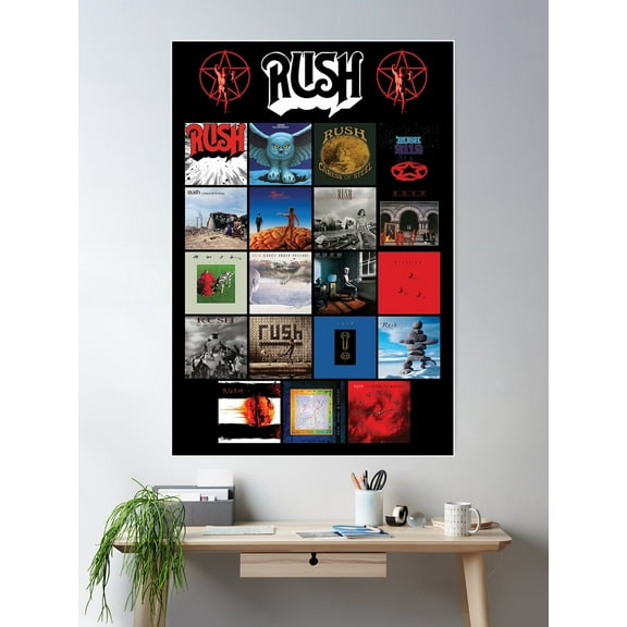 All Album Posters Rushband Completed || 007 Poster Wall Art, Modern Wall Decor For Living Room Bedroom, 8x12 UNFRAMED